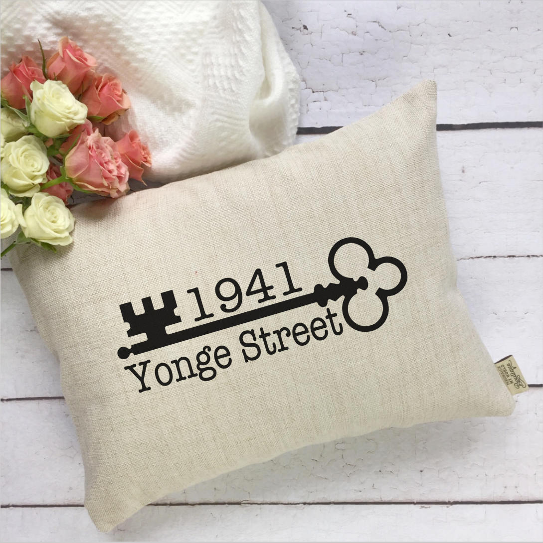 Address Pillow Cover Home Pillow Housewarming Gift Gift Etsy