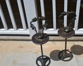 18th Century Iron Candlesticks