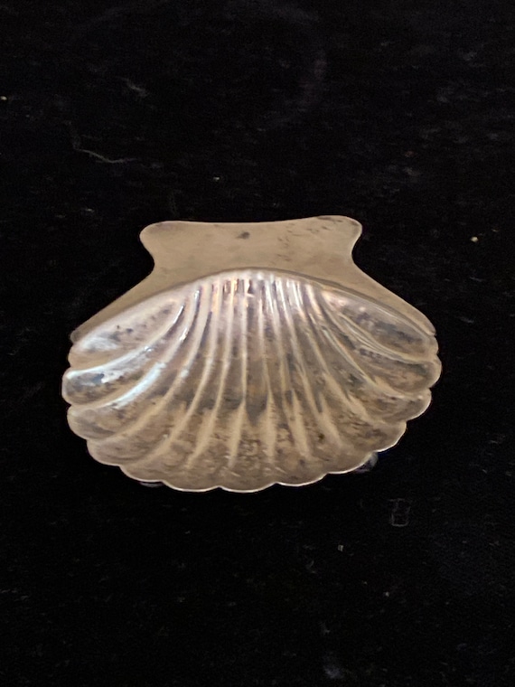 Sterling Scallop Shell Ring Dish - image 1