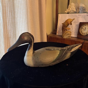 Antique Hand Carved Painted Duck Decoy