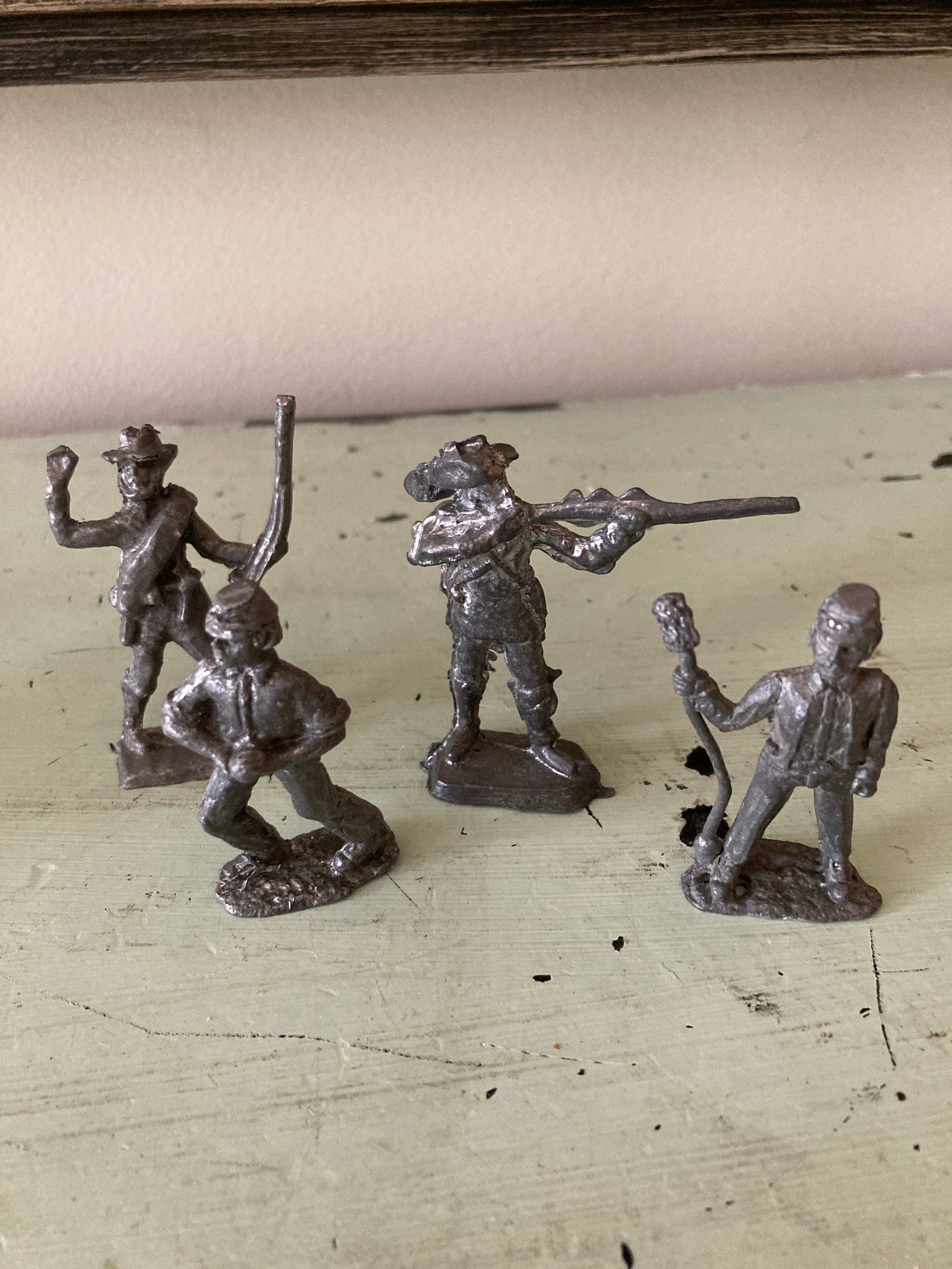 Antique Toy Cast Lead Figures Set of 16. Etsy