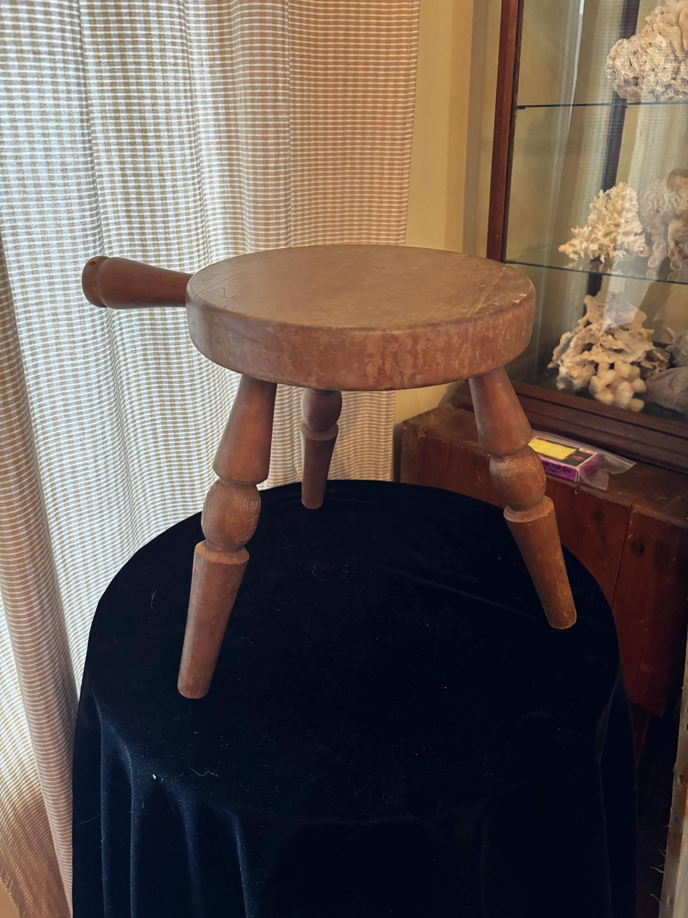 三脚ボビン ミルキングスツール 飾り台 フラワースタンド 三脚ボビン