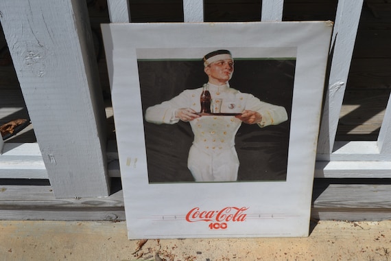 Coca-Cola 100周年記念ポスター コカコーラボトル生誕100周年記念ポスターのデザイン