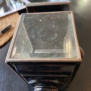 Antique carriage lantern for the left side of the carriage