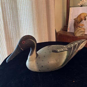 Antique Hand Carved Painted Duck Decoy