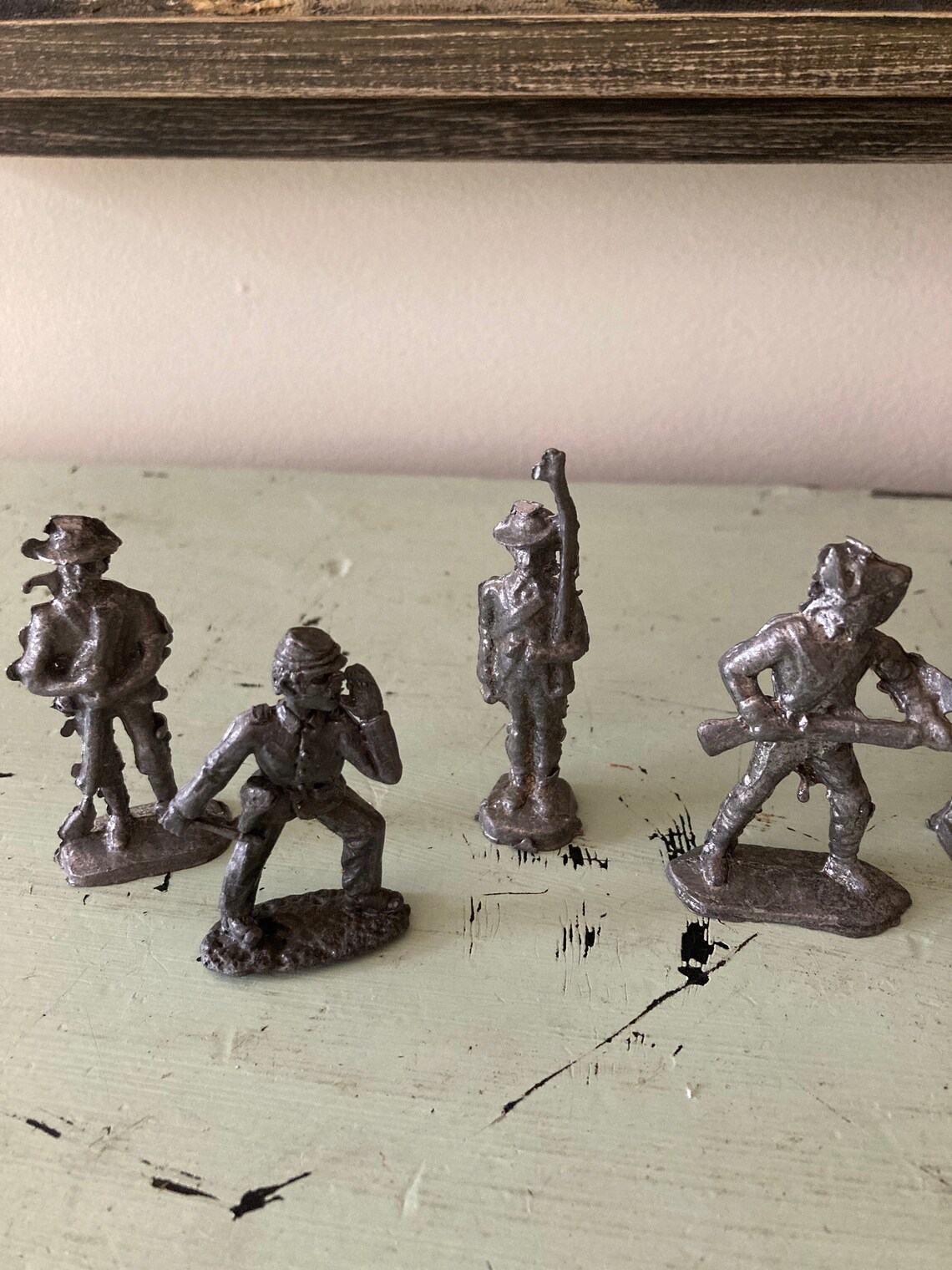 Antique Toy Cast Lead Figures Set of 16. Etsy