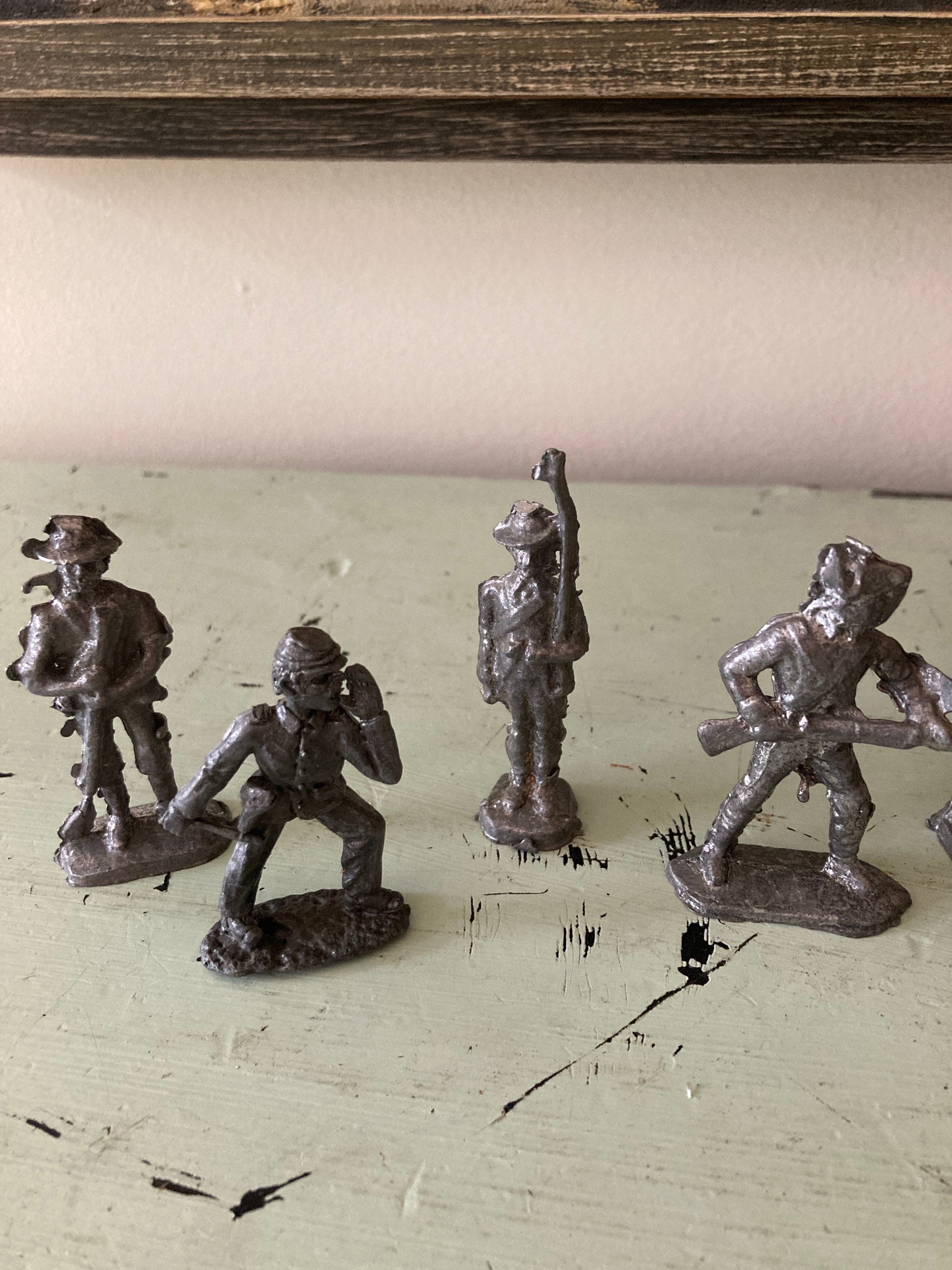 Antique Toy Cast Lead Figures Set of 16. Etsy