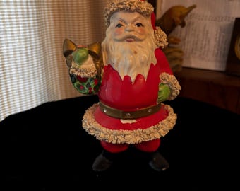 Vintage Kreiss and Co. Spaghetti Santa Candle holder