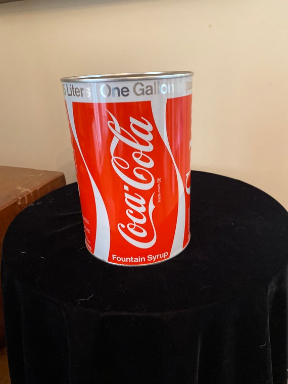 Sammlerstück, Coca-Cola Brunnen Sirup 1 Gallone Dose yeah 