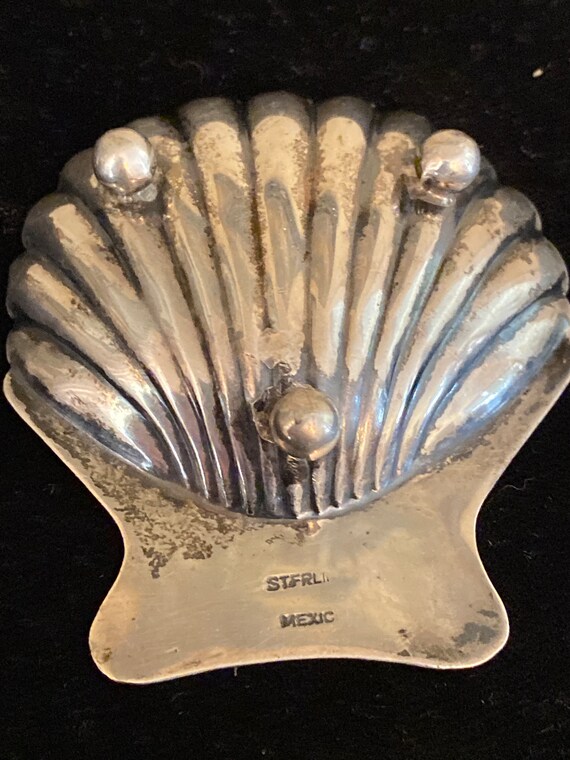 Sterling Scallop Shell Ring Dish - image 3