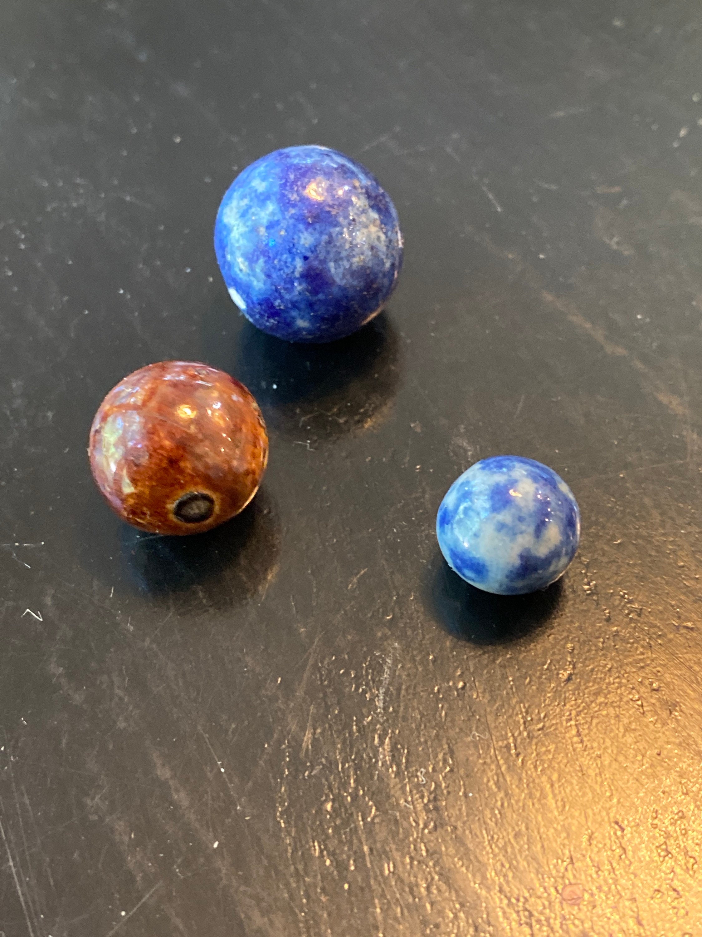 1800s Pottery Glazed Marbles Lot of 3 - Etsy