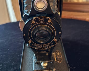 ビンテージ コダック No.2A 折りたたみ式カートリッジ プレモ カメラ 1910年代～1920年代頃 | シャッター動作良好 | 遮光ベローズ