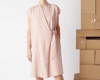 Wrap dress FUTURE / Summer dress / Holiday dress / pink dress / women fashion / feminine dress / OHMY