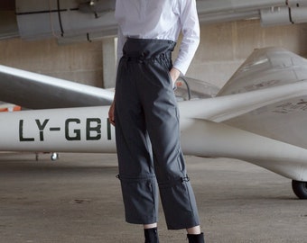 High waisted pants / Cropped trousers / Vintage trousers / High rise pants / Casual pants / Office pants / Tailored pants / OHMY