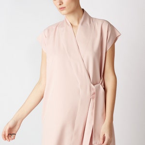 Wrap dress FUTURE / Summer dress / Holiday dress / pink dress / women fashion / feminine dress / OHMY image 3