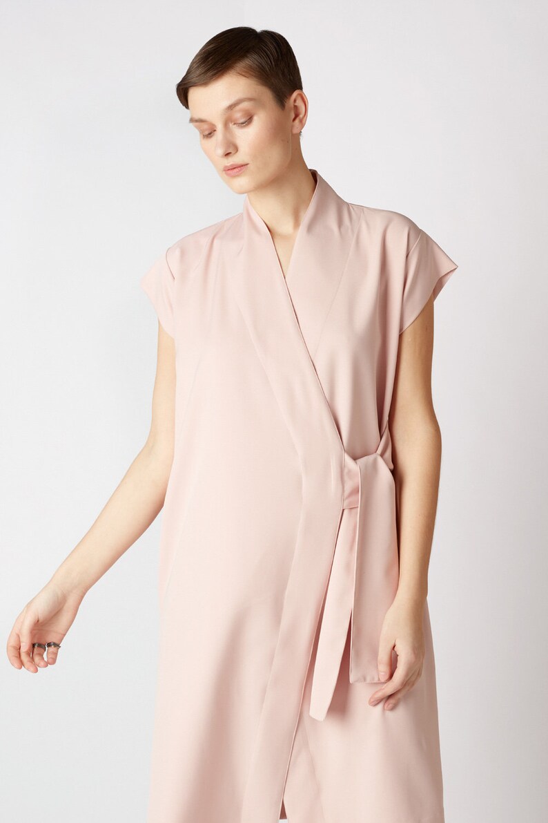 Wrap dress FUTURE / Summer dress / Holiday dress / pink dress / women fashion / feminine dress / OHMY image 3