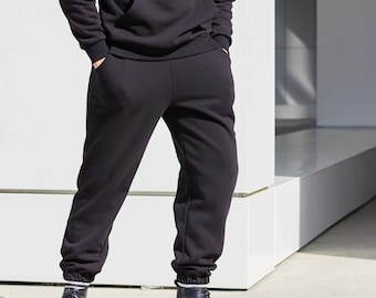 Men’s black jogger pants / Designer pants / Gift for him