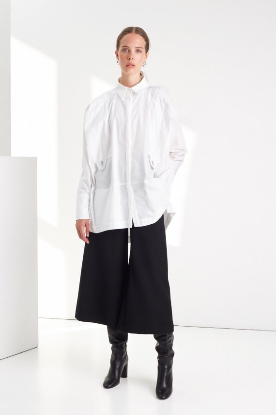 formal white blouse plus size