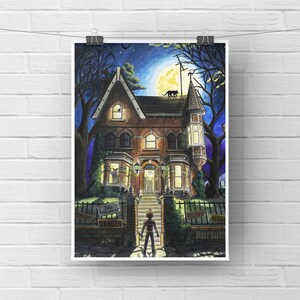Art Print - Haunted House - 8x10