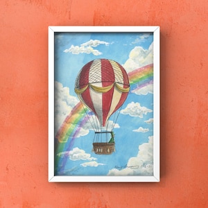 Original Art - Balloon Ride - 6.25x7.5