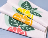Louisiana Citrus Flour Sack Towels - Set of Three
