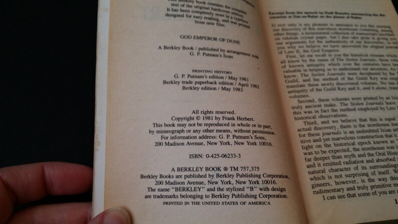 God Emperor of Dune by Frank Herbert God Emperor of Dune by Frank Herbert