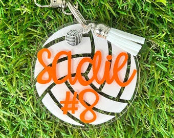 Volleyball Bag Tag / Keychain