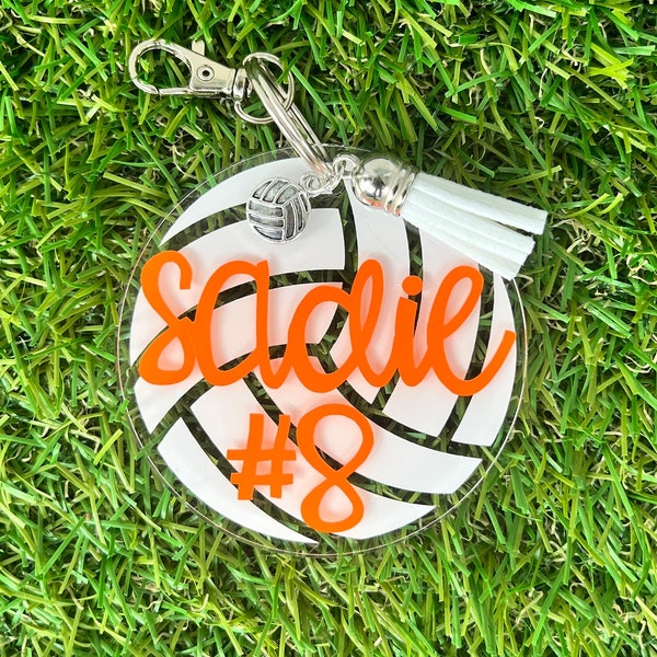 Volleyball Bag Tag / Keychain