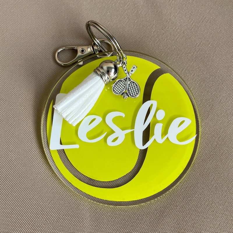 Tennis Sport Keychain - Etsy