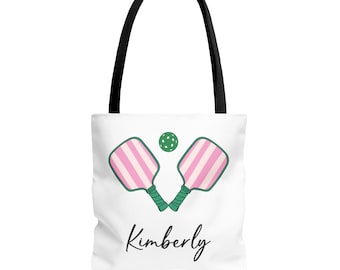 Personalized Pickleball Tote Bag, Custom Pickleball Gift