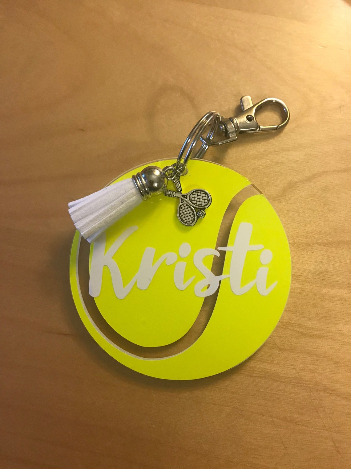 Tennis Bag Tag / Keychain Etsy