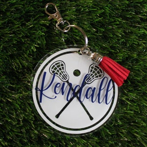 Lacrosse Bag Tag / Keychain
