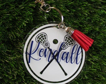 Lacrosse Bag Tag / Keychain