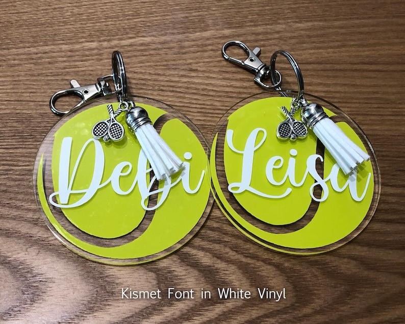 Tennis Bag Tag / Keychain Etsy