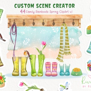 Gummistiefel mit Familien Motiv. Anpassbarer Familienporträt-Schöpfer. Gummistiefel Clipart, Gummistiefel Druck, Geschenk Muttertag, Muttertag, Muttertag, Muttertag, Muttertag