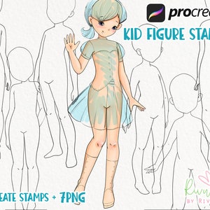 Procreate Figurenstempel | Kinderstempel | Procreate Stempel | Procreate Pinsel | Figurenpinsel für Procreate | Procreate Pinsel
