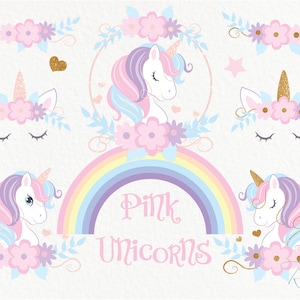 Eenhoorn png-clipart. Eenhoorn gezicht. GRATIS COMMERCIEEL gebruik Leuke magische afbeelding voor verjaardagsfeestje Krans babymeisje, regenboog, bloem, goud, roze, ster