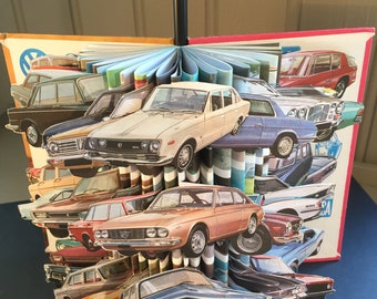 Ladybird ' Motor Cars' Recognition Series Unique Vintage Book Sculpture
