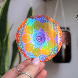 Ronde Mandala Holografische Sticker
