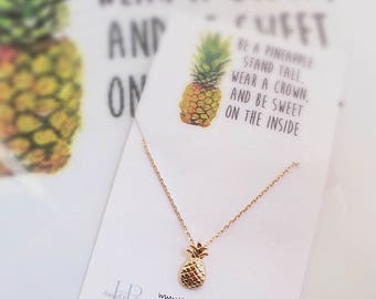 Pineapple Necklace Dainty Pineapple Necklace