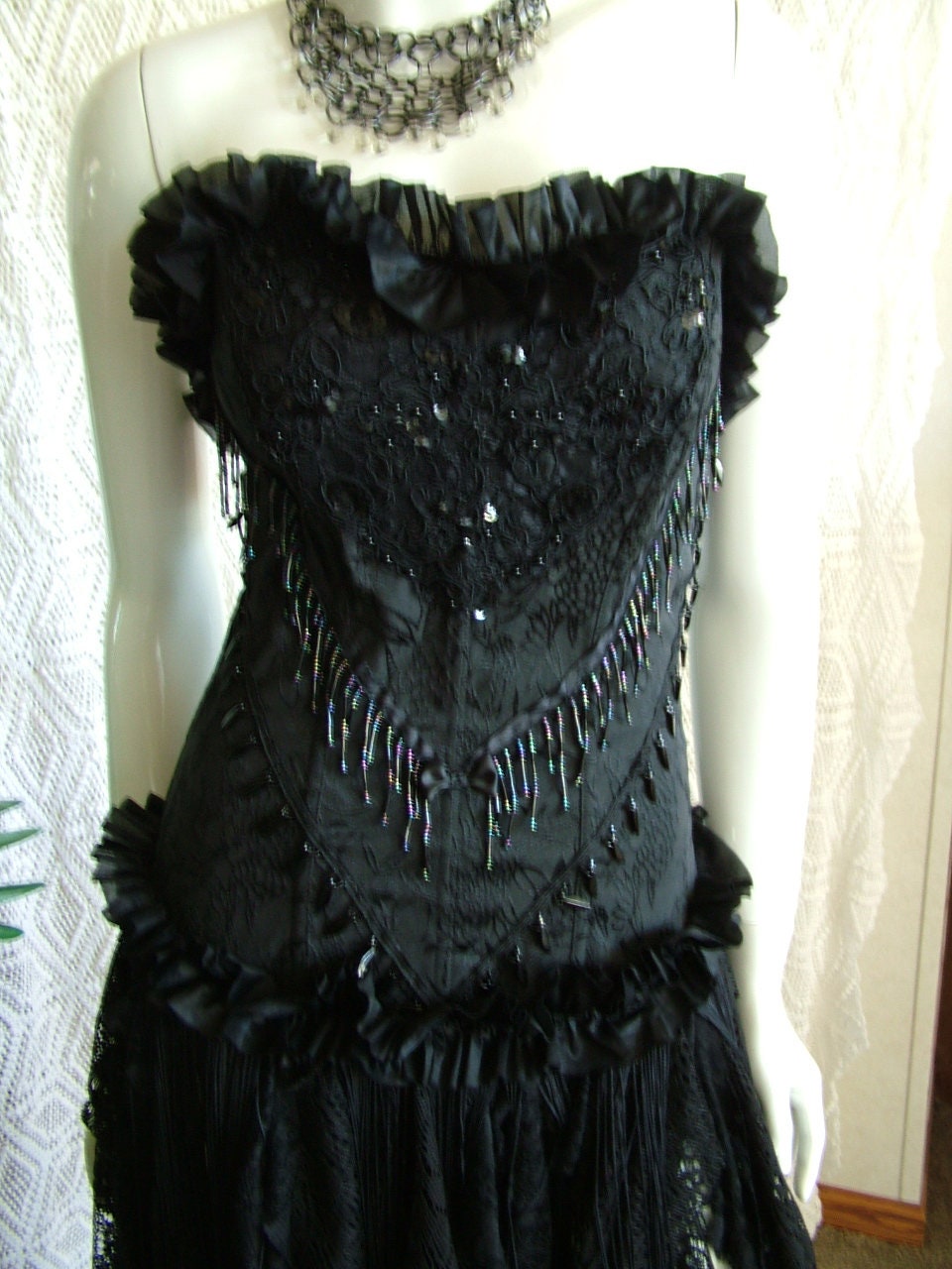 Black Corset Dress Gothic Dress Steampunk Dress Sexy Corset | Etsy