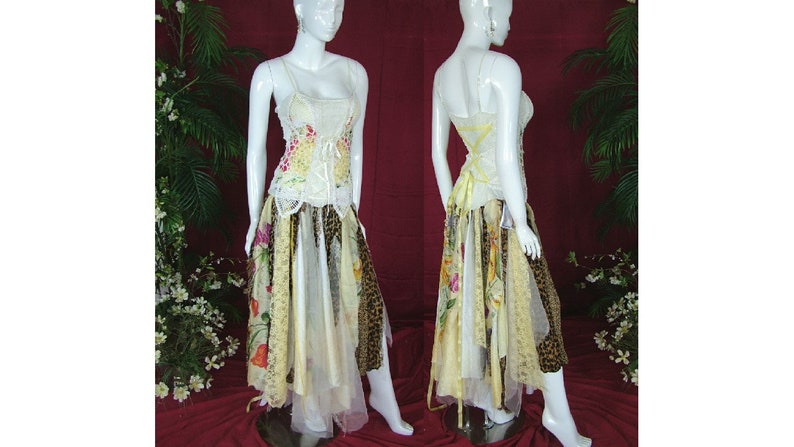 Bohemian Alternative Wedding Dress Ragged Tattered Dress One Etsy