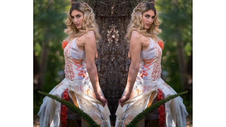 Bohemian Lace Up Wedding Dress Hippy Romany Gypsy Ragged Etsy