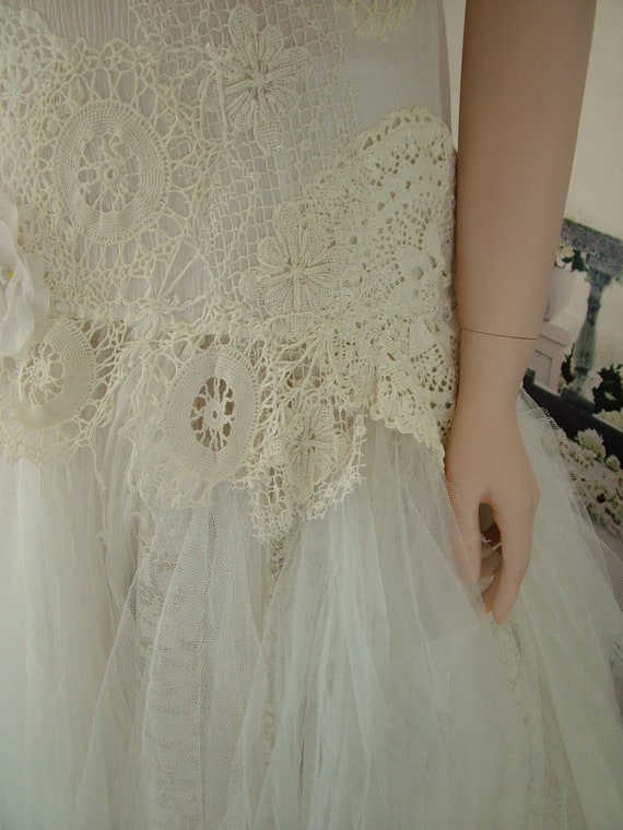 crochet top wedding dress