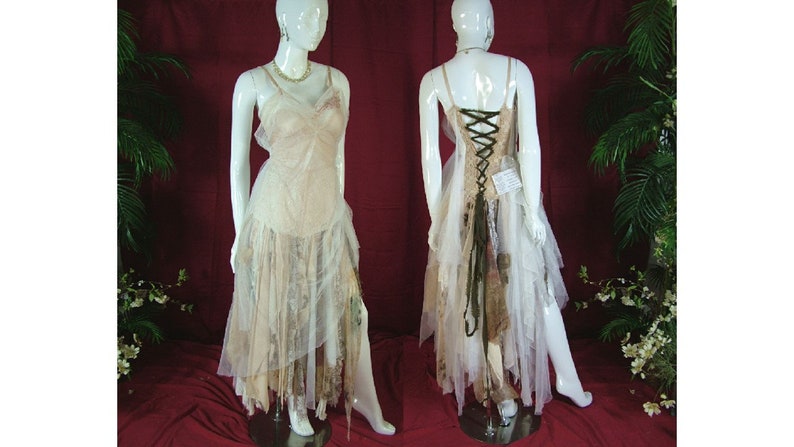 Country Style Wedding Dress Shabby Forest Pink Brown Special Etsy