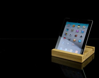 Handmade wooden iPad stand