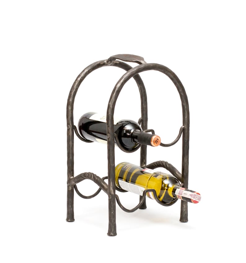 forged wine rack