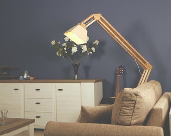 Wooden Floor Lamp DL018