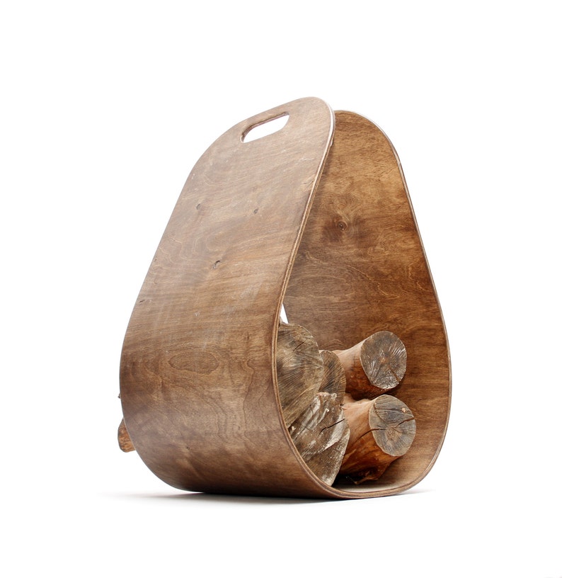 Firewood basket/rack Brown Etsy