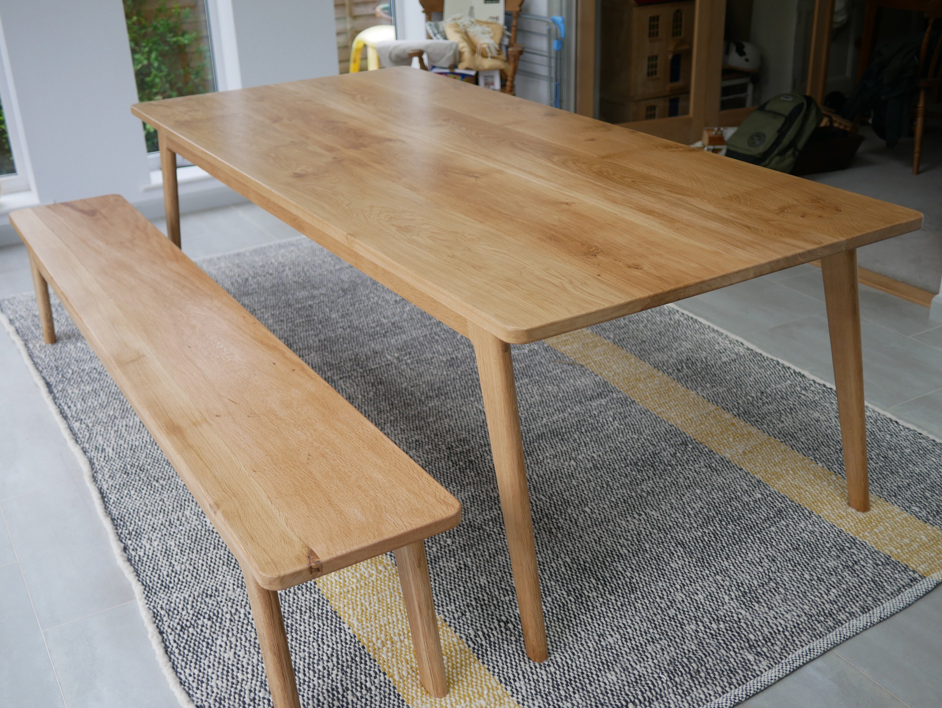 Contemporary English Oak Dining Table Etsy Ireland